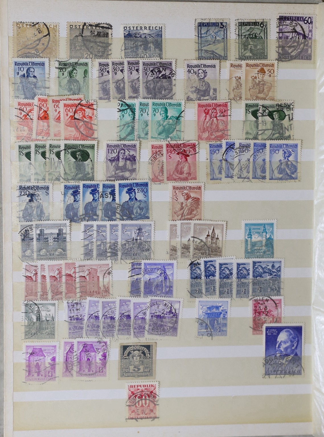 Ten albums World stamps and FDCs, modern airmail covers